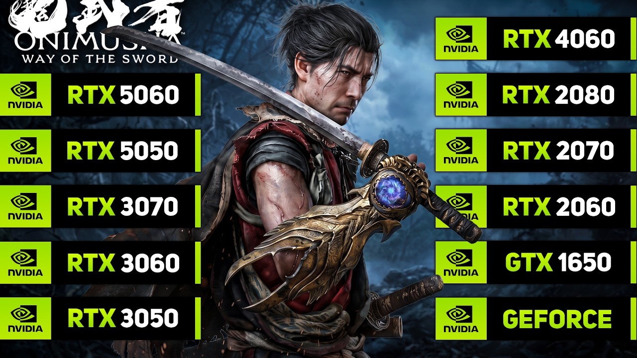 Onimusha: Way of the Sword - RTX 5060, 5050, 4060, 3070, 3060, 3050, 2080, 2070, 2060, GTX 1650