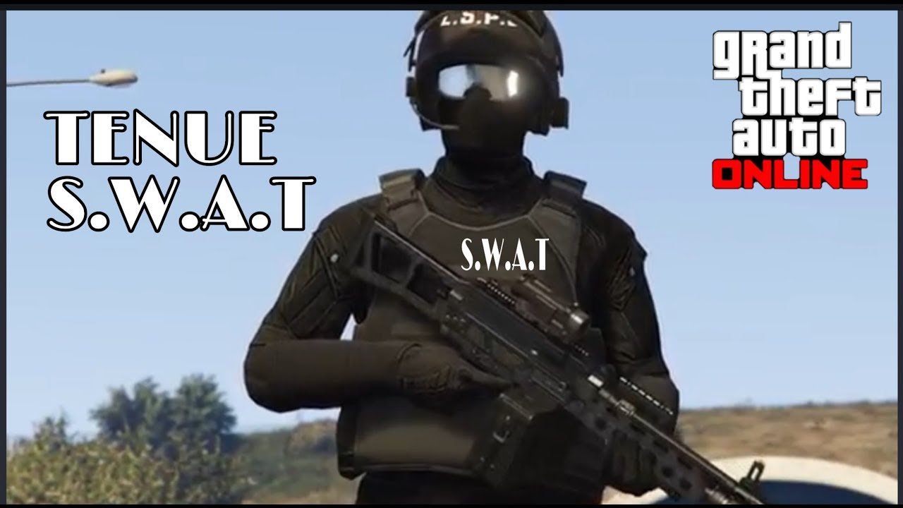 #GTA5 ONLINE (SOLO) AVOIR LA ⚡🤩TENUE🤩  DE 🚔😎#POLICE😎 (S.W.A.T 🚔)⚡PS4 XBOX PC