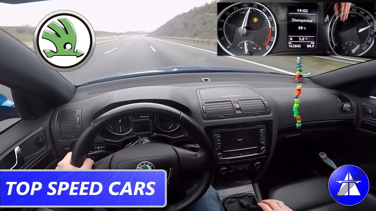 Skoda Octavia RS TOP SPEED DRIVE ON GERMAN AUTOBAHN