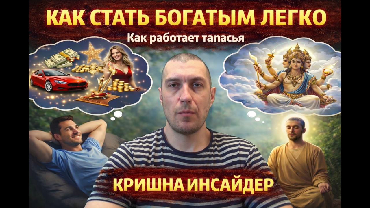 Как стать богатым легко. Как работает тапасья. #кришнаинсайдер