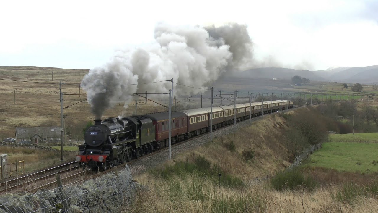 45407 A rare visit to Shap and the Settle & Carlisle .