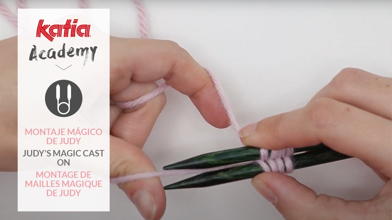 Judy's Magic Cast On o Montaje Mágico de Judy ⭐ Técnicas para tejer calcetines | Katia Academy