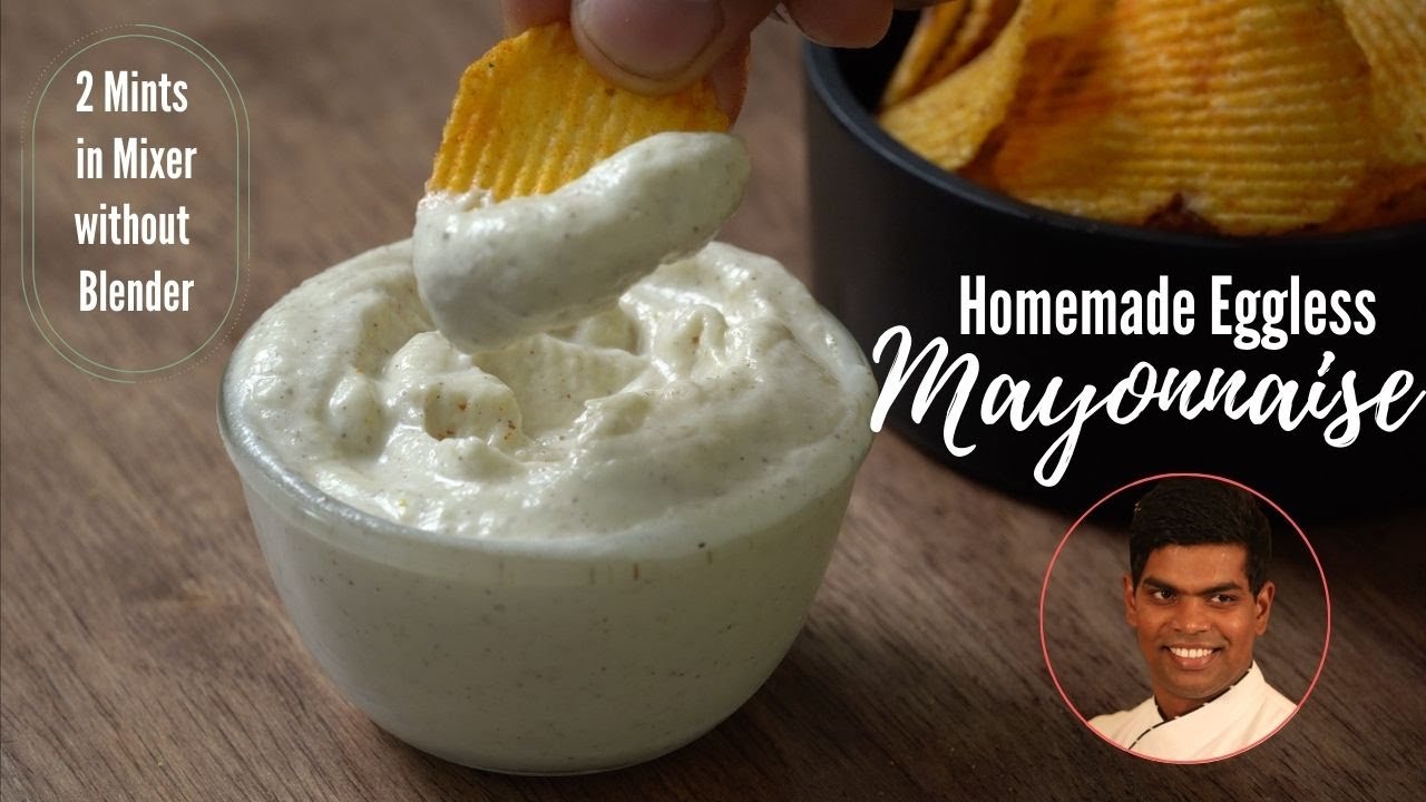 Homemade Eggless Mayonnaise in Mixer | How to Make Mayonnaise | CDK #302 | Chef Deena's Kitchen