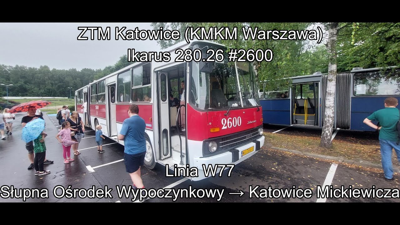 ZTM Katowice (KMKM Warszawa) @ Ikarus 280.26 #2600, Linia W77