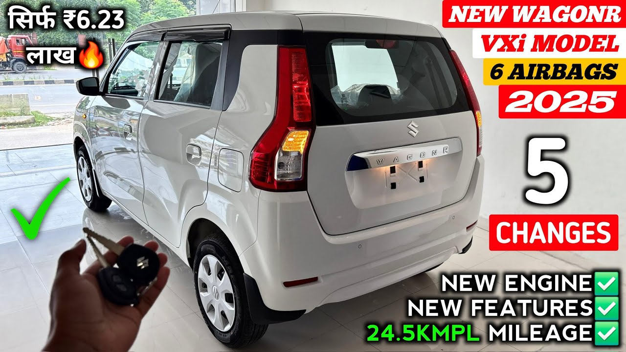Updated✅ Maruti Wagonr New Model 2025 | Wagonr Vxi 2025 | Wagonr 6 Airbags | Wagonr 2025 New Model