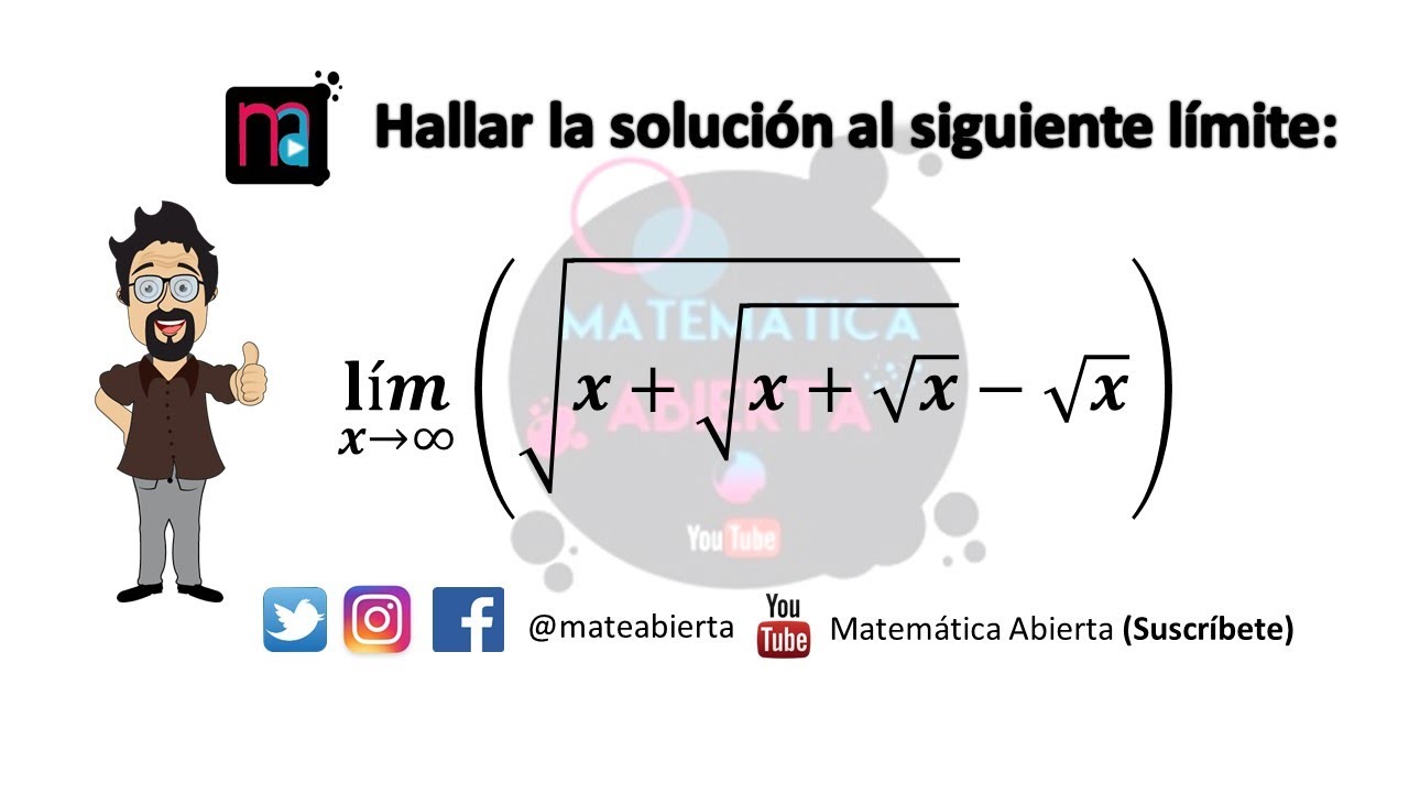 ¿CÓMO RESOLVER UN LÍMITE INFINITO - INFINITO? / Ejercicio / (Nivel: Medio)
