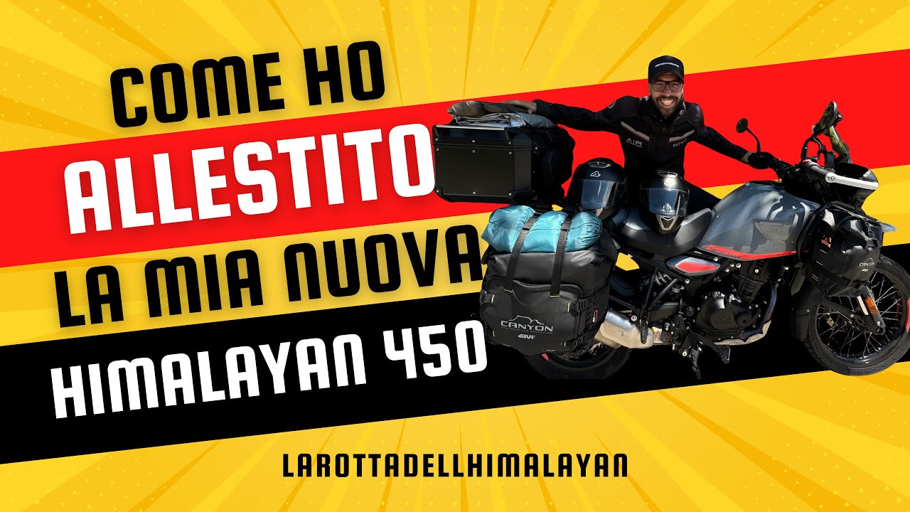 Allestimento Royal Enfield Himalayan 450 #himalayan450 #royalenfieldhimalayan #moto #viaggioinmoto