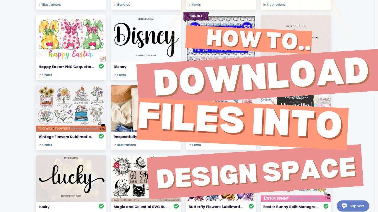 Как загрузить файлы из Creative Fabrica для использования в Cricut Design Space