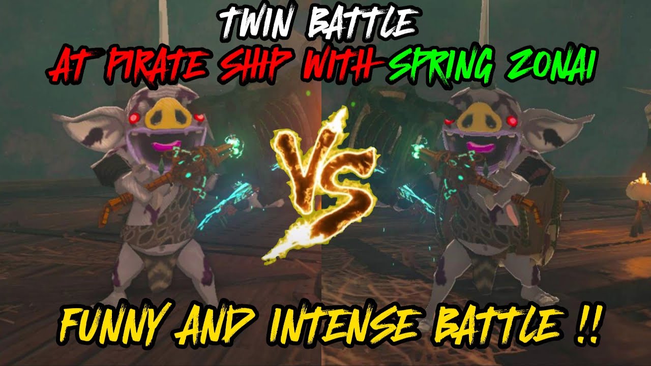 SILVER BOKOBLIN VS SILVER BOKOBLIN- BATTLE AT PIRATE SHIP(The Legend of Zelda: Tears of the Kingdom)