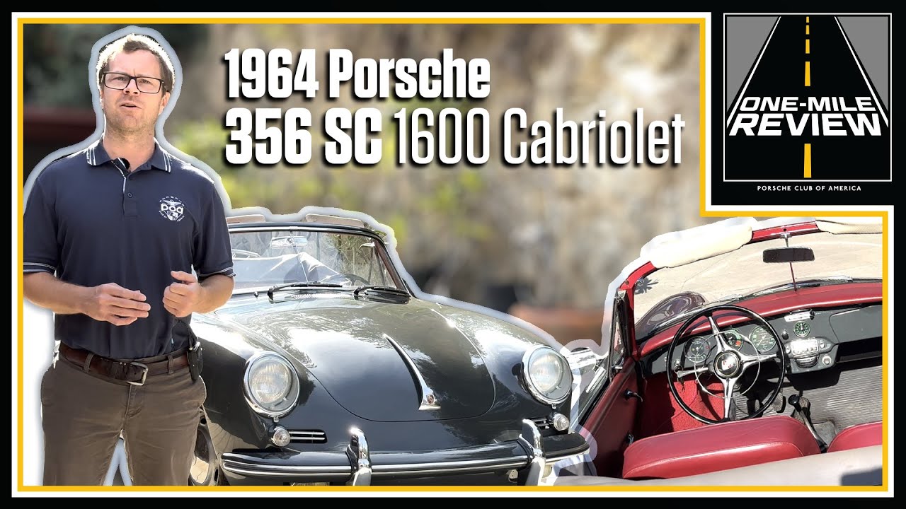 1964 Porsche 356 SC 1600 Cabriolet: Comfortable & easy to drive! | One-Mile Review
