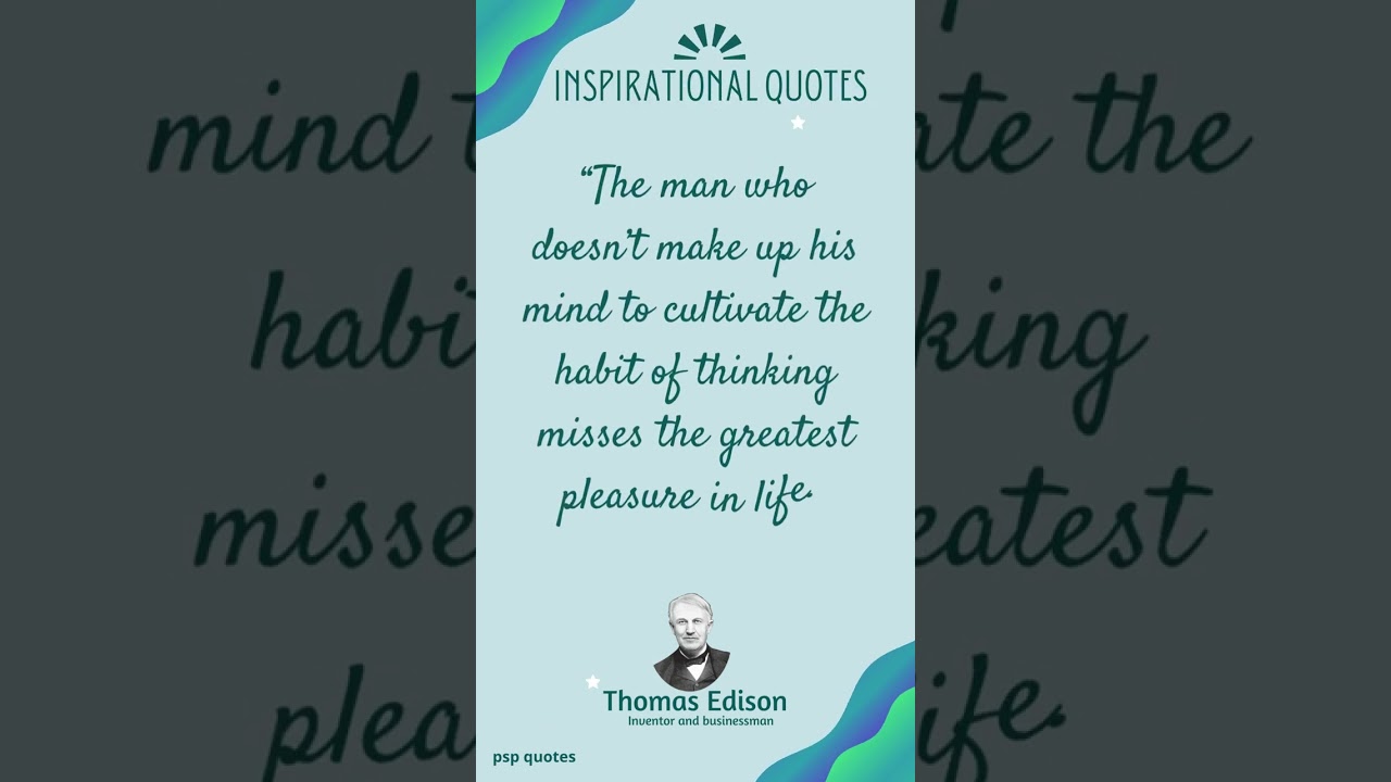 Thomas Edison Quotes #27 | Thomas Edison Quotes about life  |  Life Quotes | Quotes #shorts