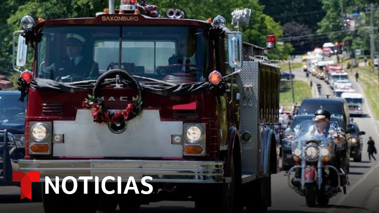 Procesión fúnebre del bombero fallecido en el intento de asesinato de Trump
