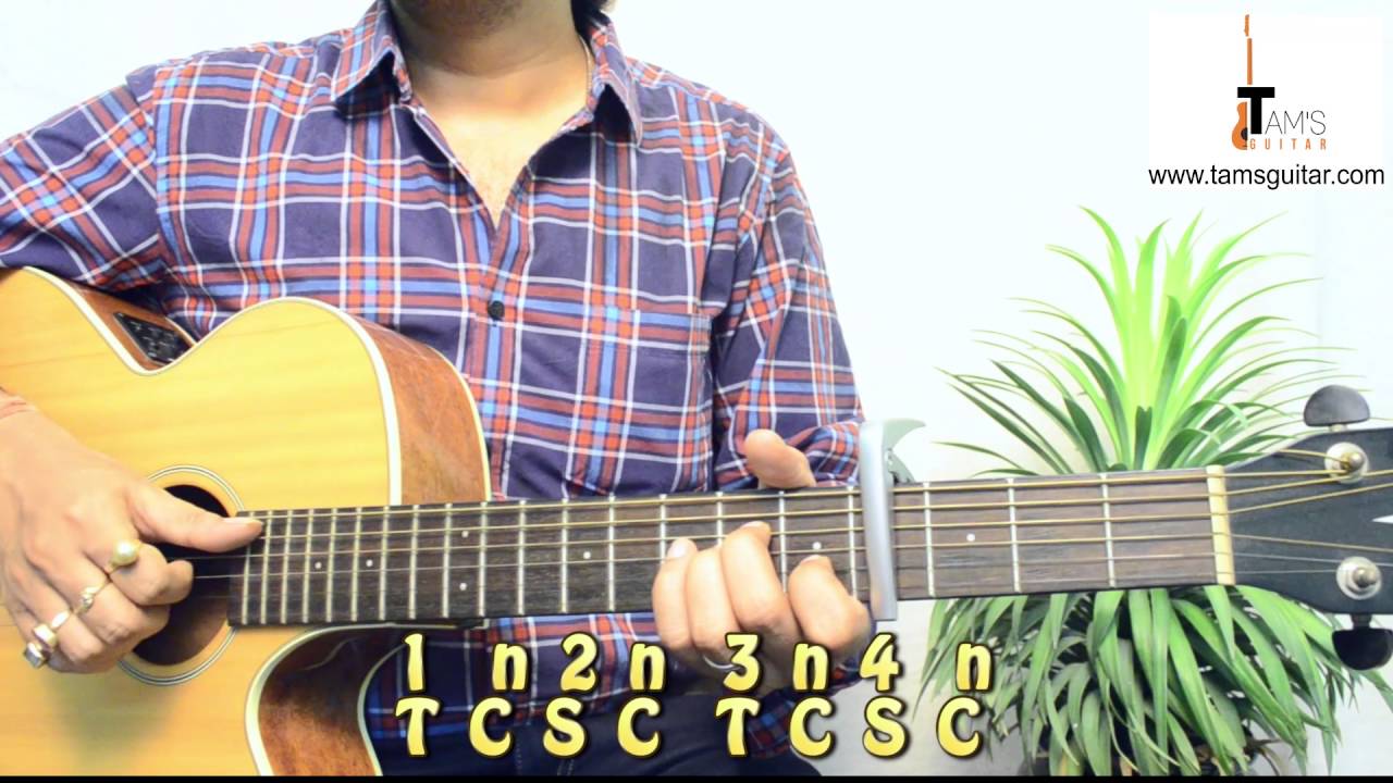 Counting stars  (One republic) guitar lesson |fingerpicking n strumming |www.tamsguitar.com