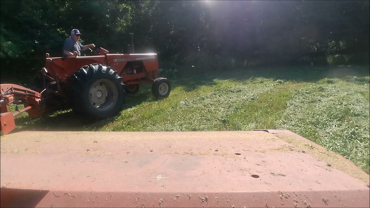 Allis Chalmers 180 & Case IH 8309 Discbine in Action! Plus Farmall 450 and V-rake