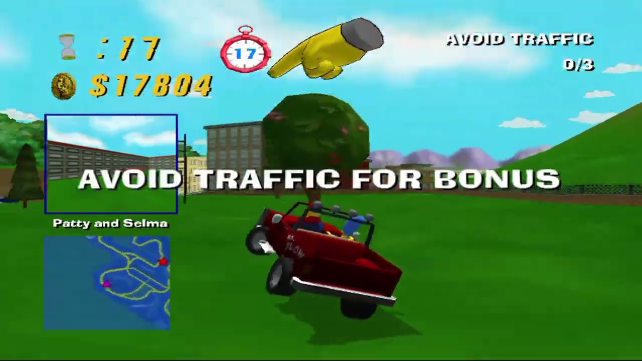 Simpsons Road Rage - Mr Plow Gameplay 25,000+ Score!