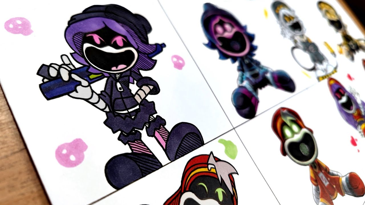 Drawing Murder Drones In Smiling Critters Style ( Murder Drones x Poppy Playtime )