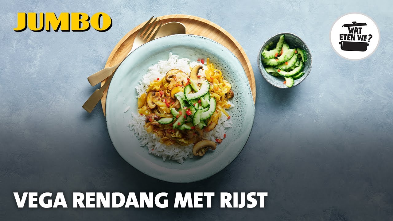 Wat eten we? Vega rendang met rijst en zuur