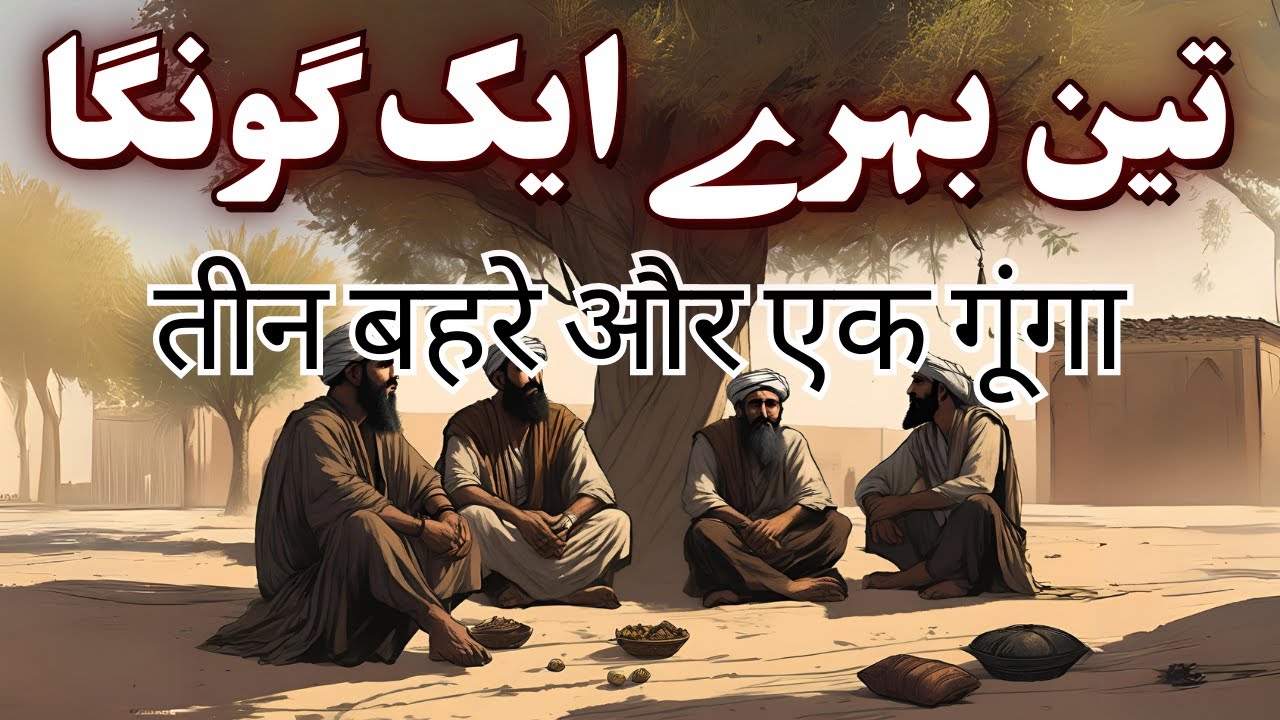 Teen Behray Aur Aik Goongay Ki Kahani | Urdu Hindi Moral Story
