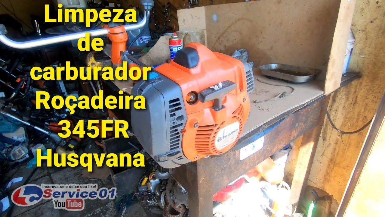 #345FR #husqvarna345FR  Limpeza de carburador Roçadeira 345FR Husqvana