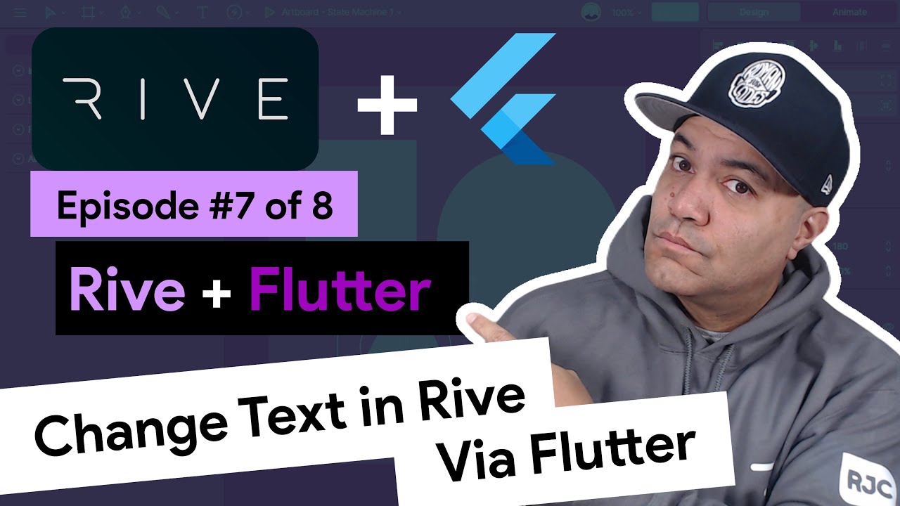 Анимация с Rive + Flutter: изменение текста в Rive с помощью Flutter — Эпизод 7