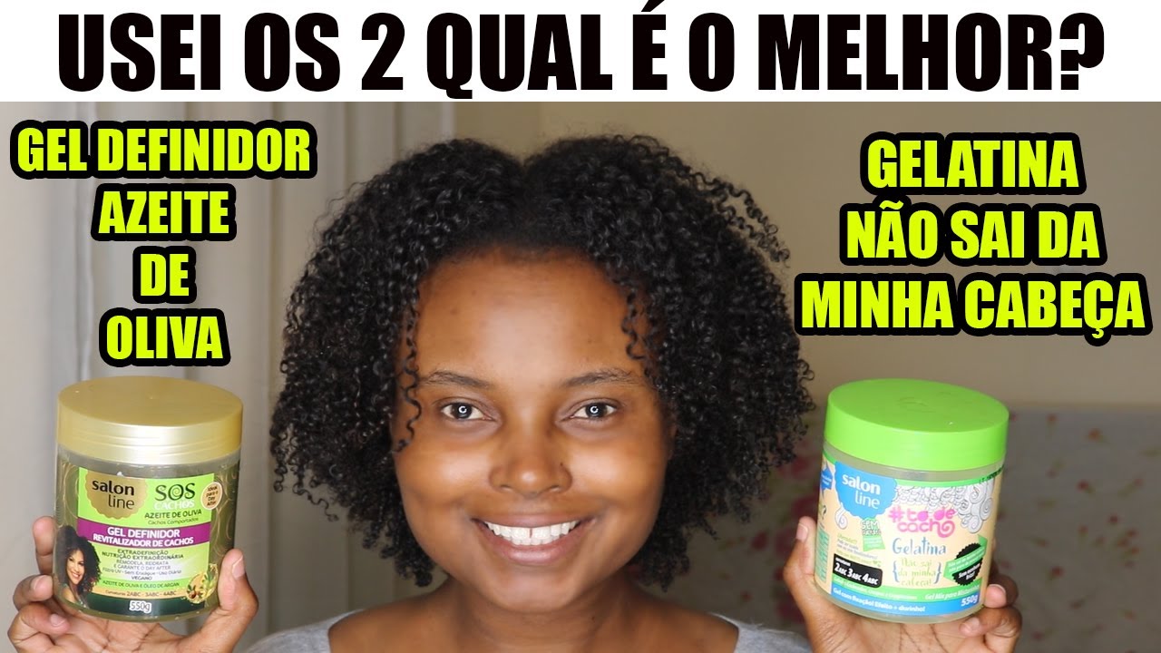 GEL DEFINIDOR AZEITE DE OLIVA x GELATINA NÃO SAI DA MINHA CABEÇA
