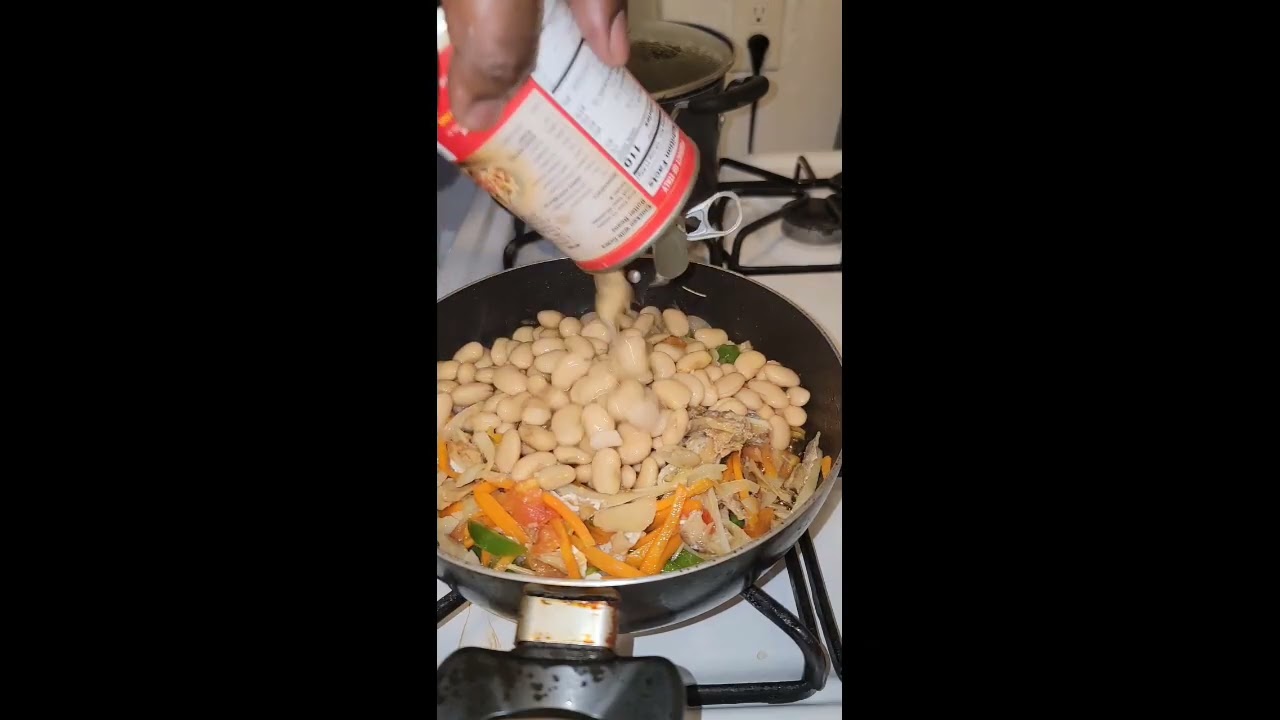 Let make saltfish & butterbean together | dinner