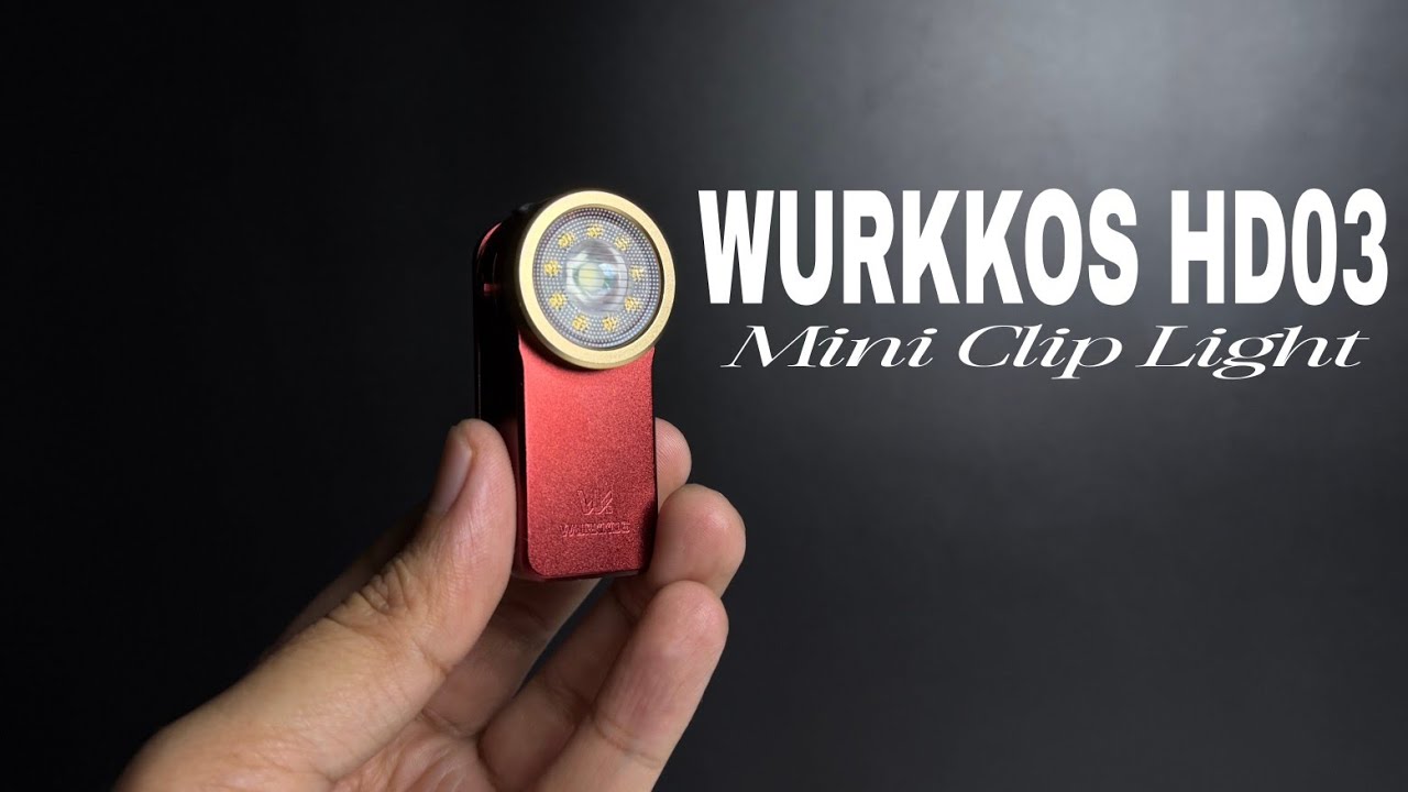 Wurkkos HD03 | Маленький, но мощный мини-светильник с клипсой