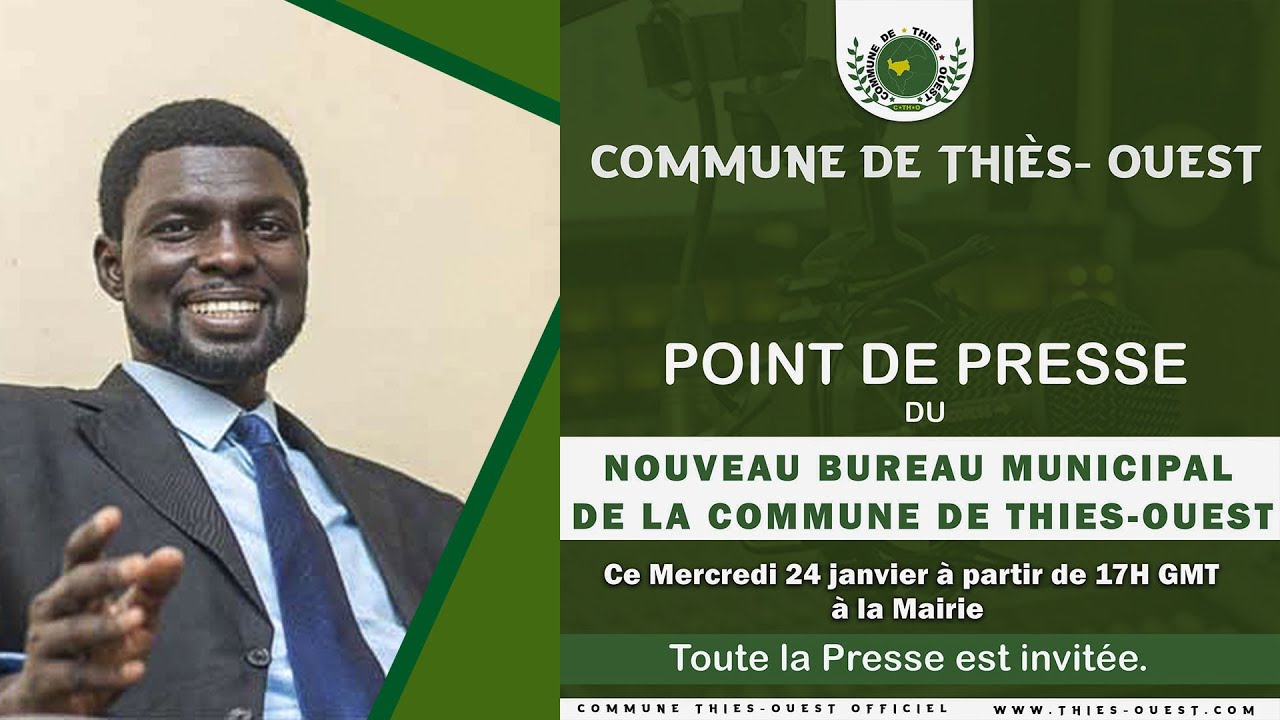 Point de presse du nouveau bureau municipal de la commune de Thies Ouest