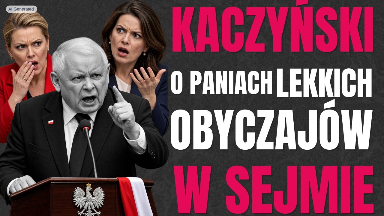 Kaczyński o paniach lekkich obyczaj&oacute;w w Sejmie /Z BAŃKI | Tomasz Szwejgiert