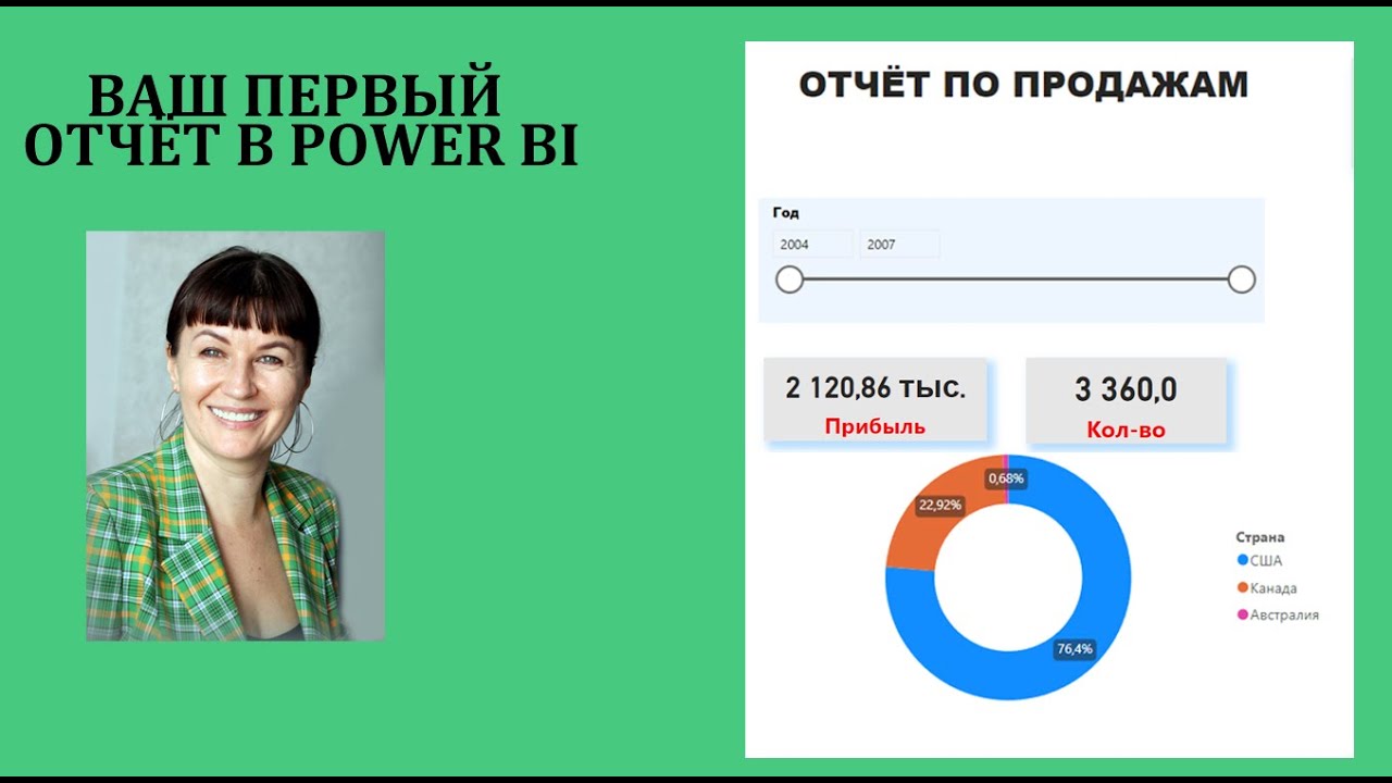 Постройте свой первый отчёт в power BI