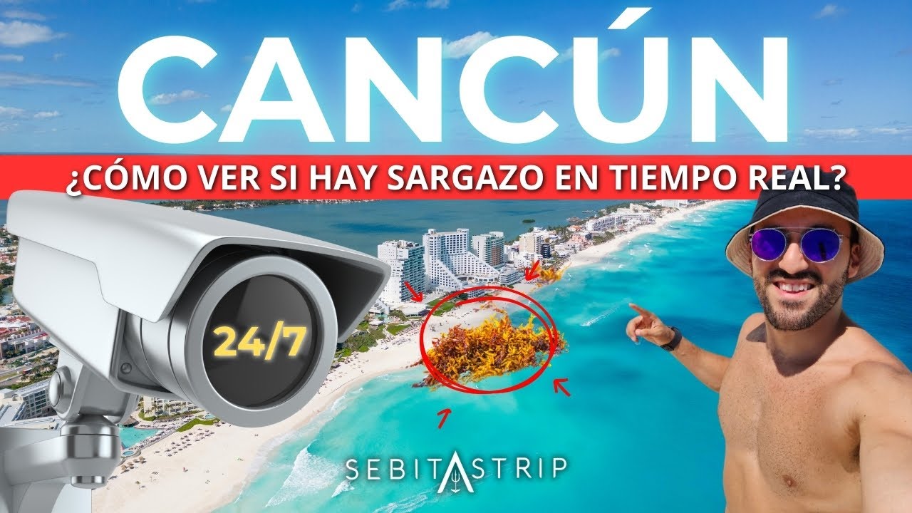 AS&Iacute; PUEDES VER EN TIEMPO REAL SI HAY SARGAZO EN CANC&Uacute;N | WEBCAM CANCUN | SEBITASTRIP