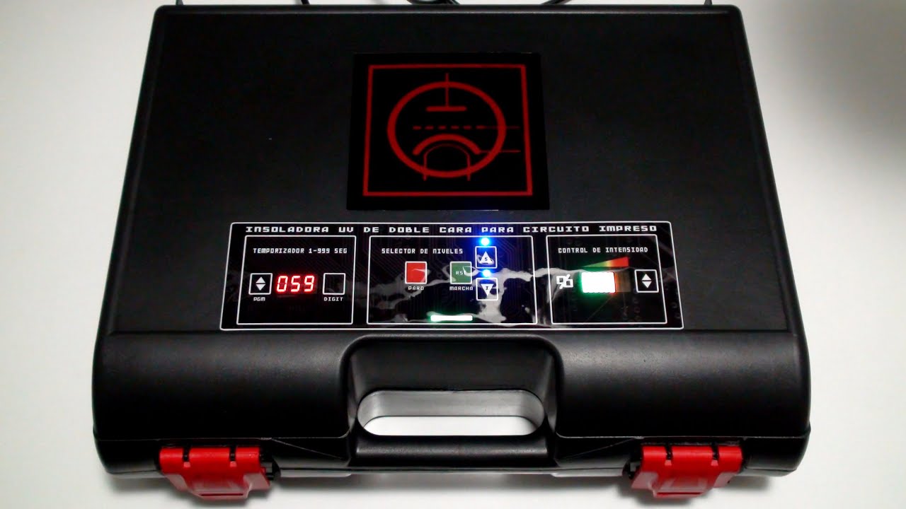Insoladora LED casera (doble cara) / Homemade  LED UV PCB exposure box (double sided)