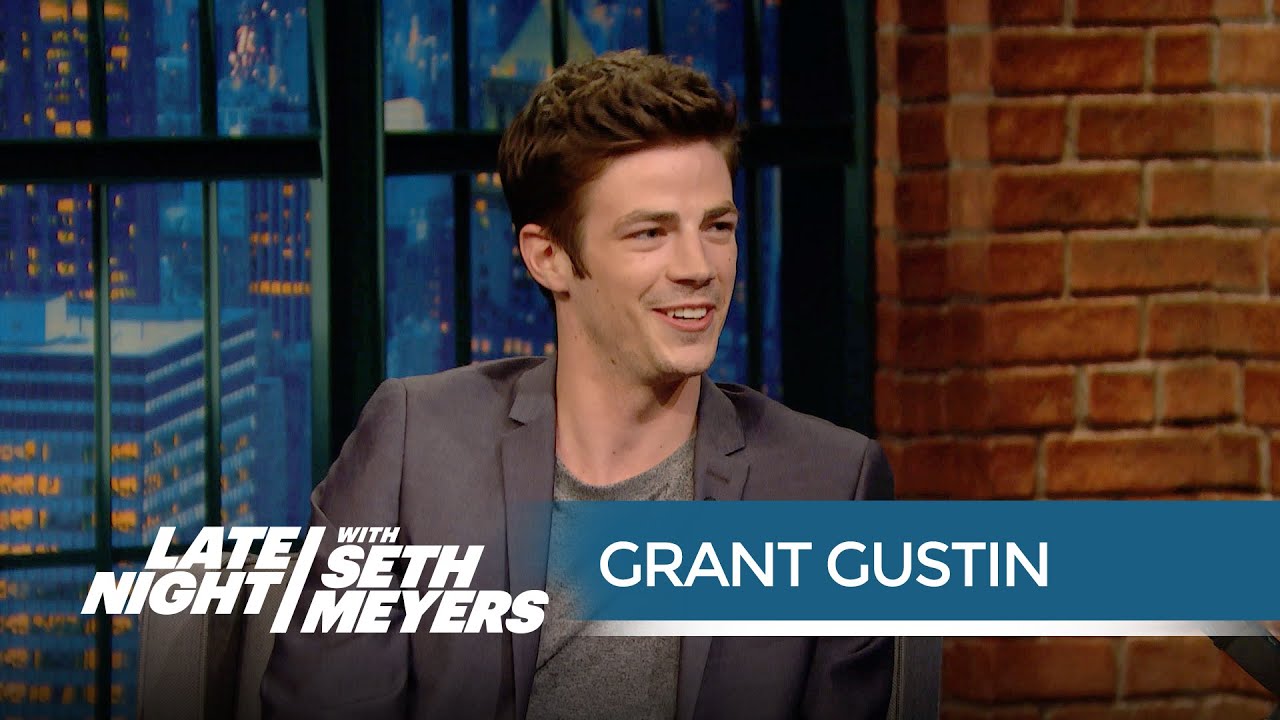 The Flash Star Grant Gustin Got Turned Away at a Comic-Con Party - Late Night with Seth Meyers
