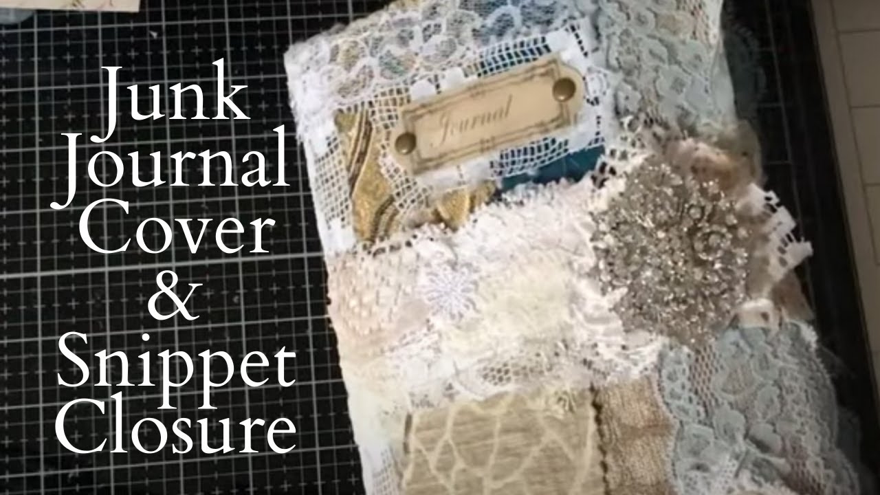 Идеи декора для мягкой обложки и закрытия журнала Junk Journal