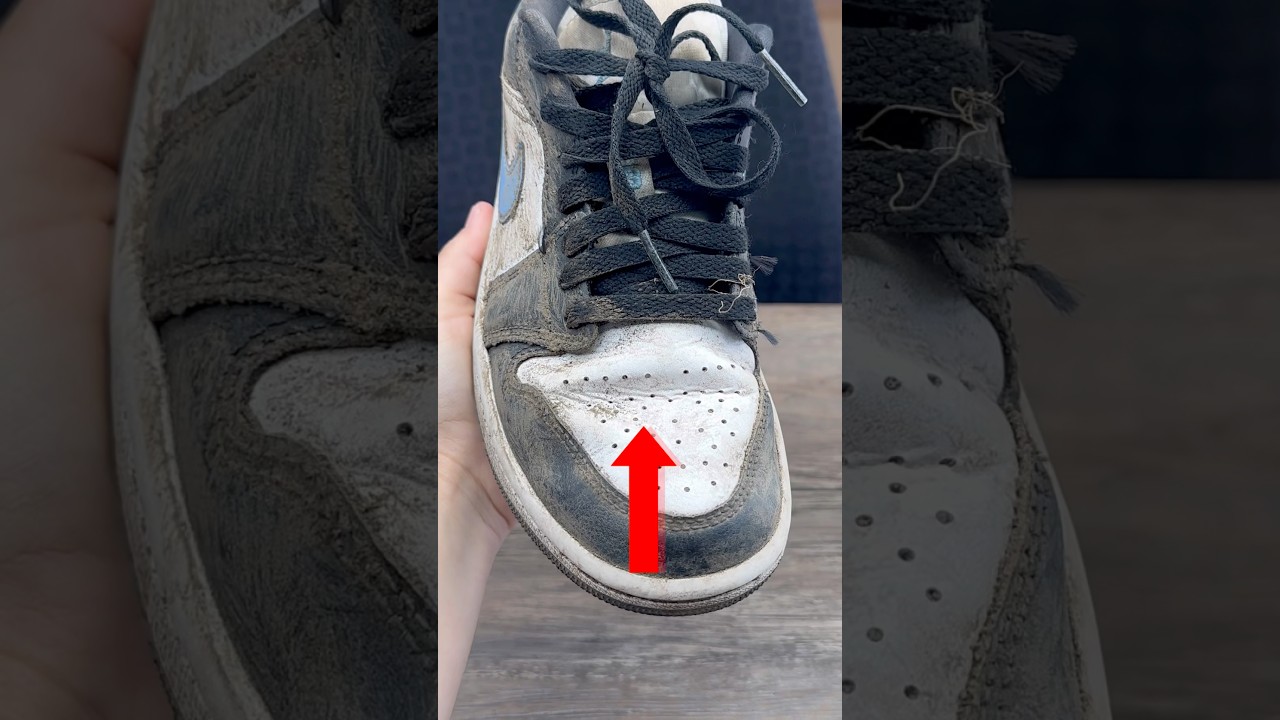 How did ShoeQueen remove the creases?? #shoequeen #shoedoc #shoelada #shoecleaner #150bucks #jordan1
