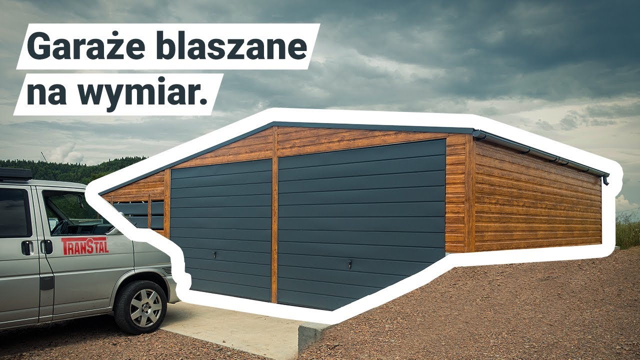 Garaż blaszany na indywidualne zamówienie. Realizacja firmy TRANSTAL