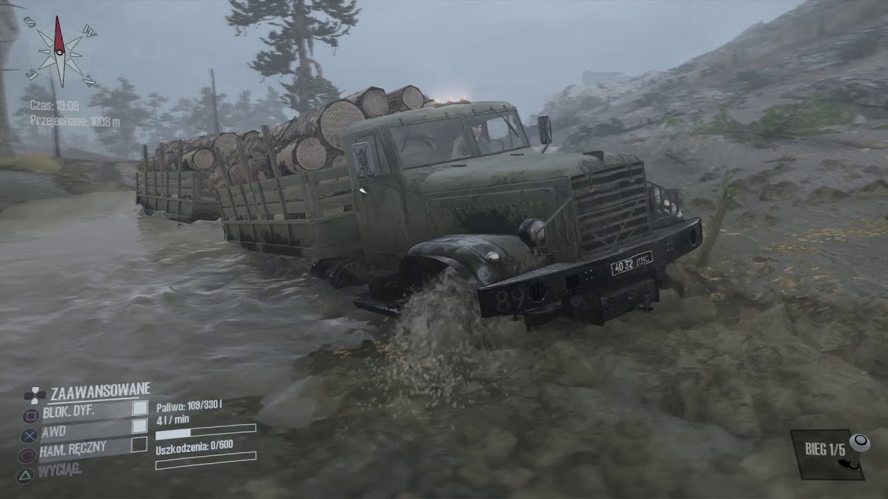 MudRunner C-255 Transport Drewna
