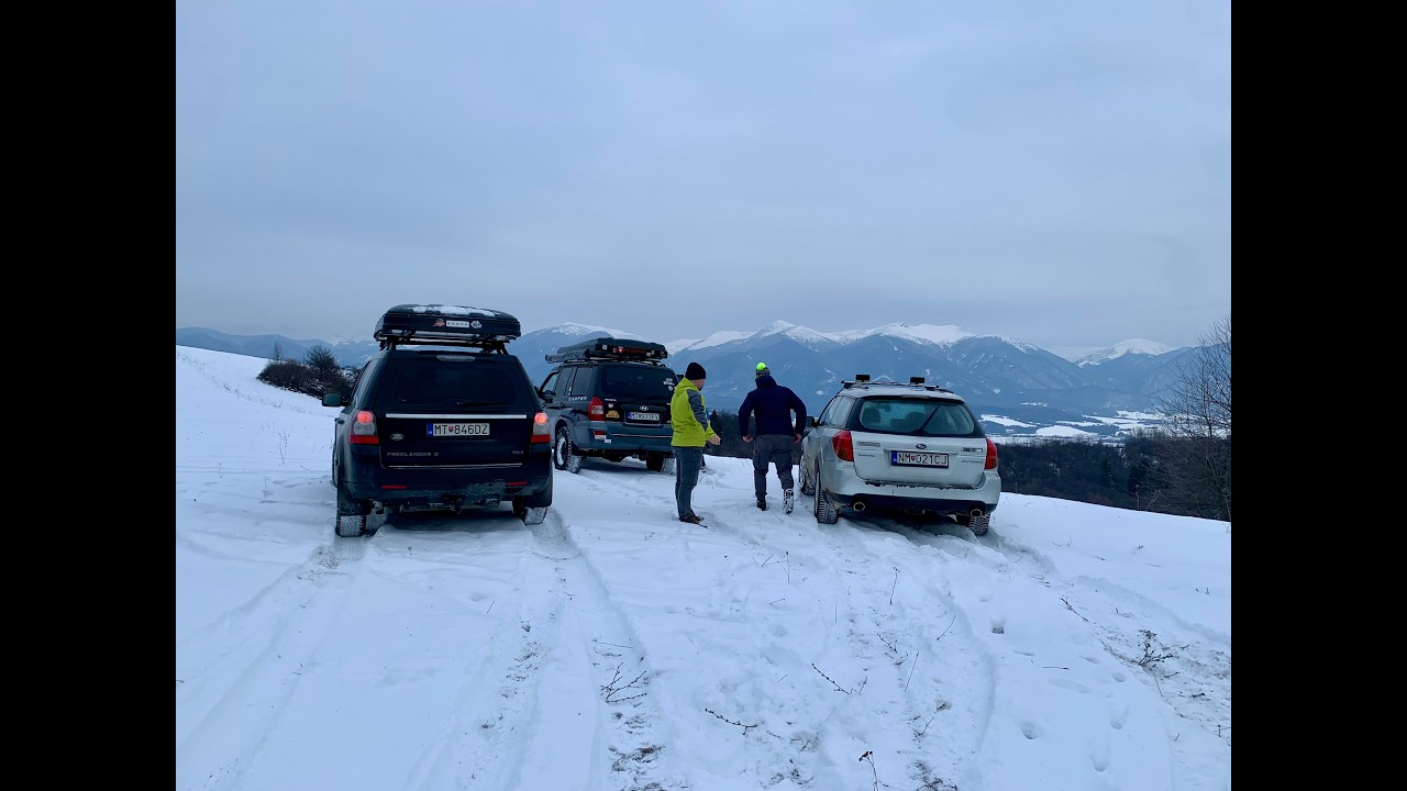 Hundai Terracan & Subaru Outback & Land Rover Freelander snow offroad