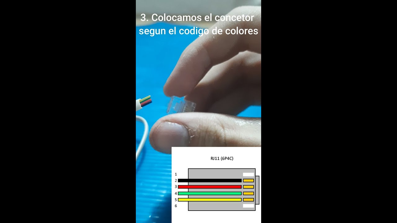 Como crimpar un conector RJ11