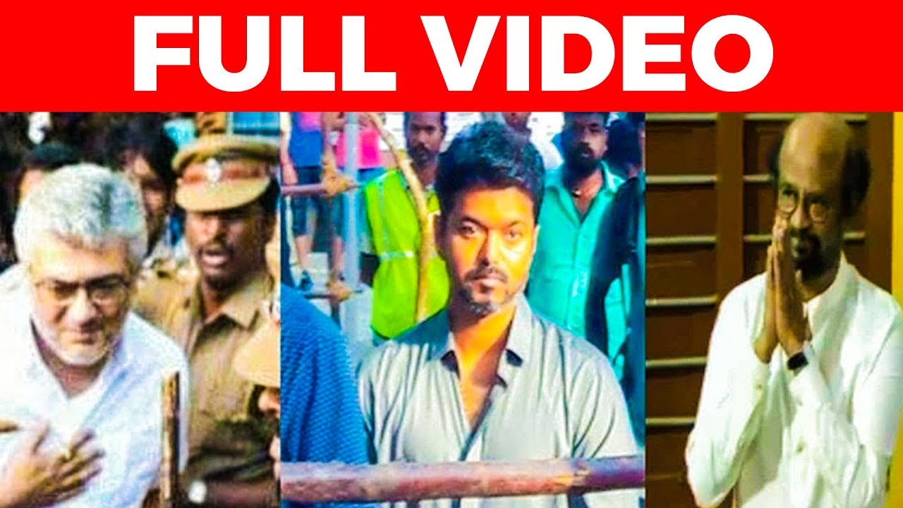 Vote 2019: Ajith Vijay Surya Rajini Jyothika Karthi - Tamilnadu Election 2019 - Full Video