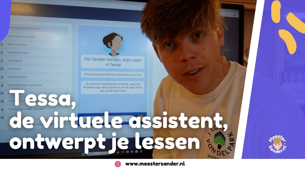 Tessa is je virtuele assistent in Prowise Presenter - Kunstmatige intelligentie maakt je presentatie