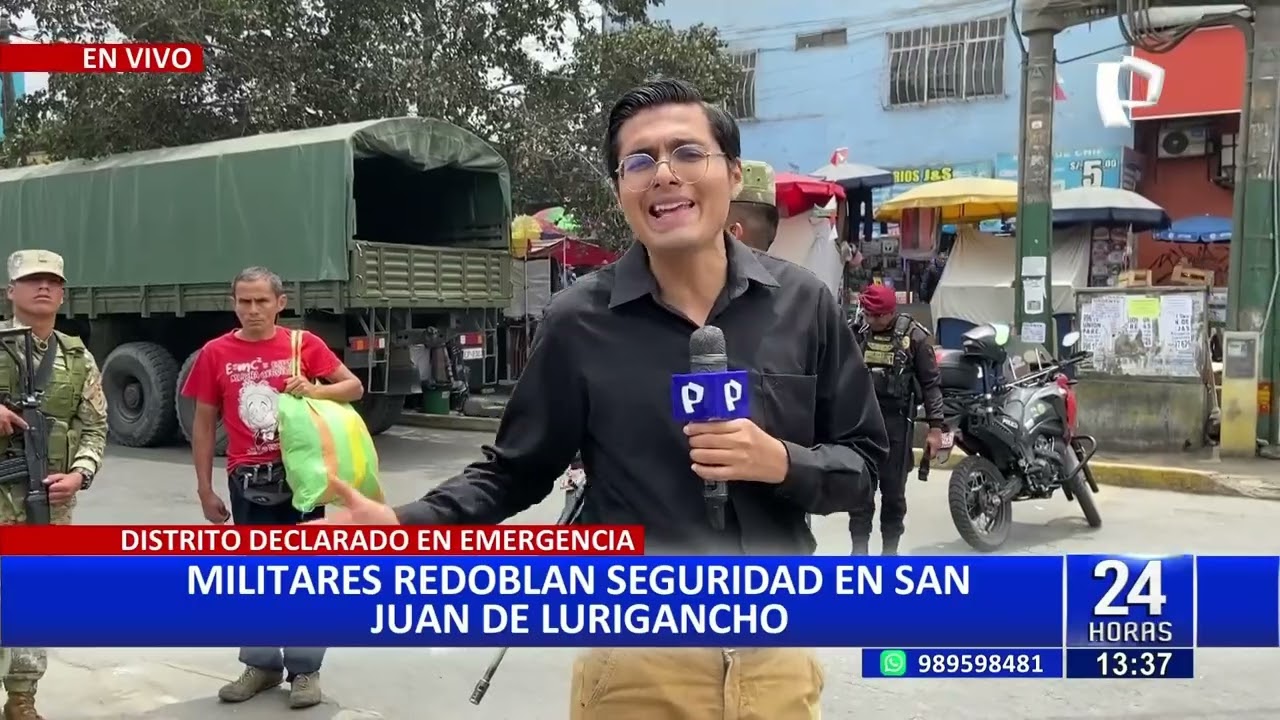 San Juan de Lurigancho: Militares redoblan seguridad tras declaratoria de emergencia