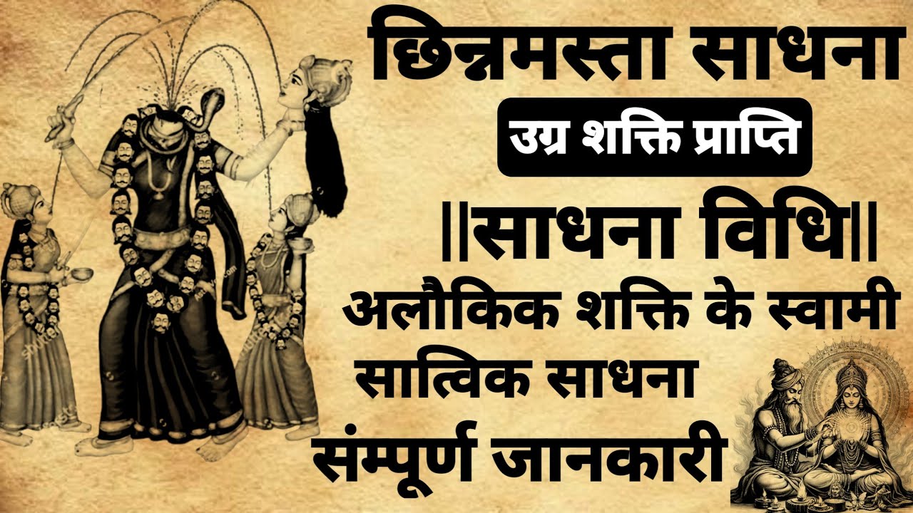 छिन्नमस्ता माता साधना | आखिर क्यों छिन्नमस्ता साधना इतना खतरनाक हैं | #sadhna