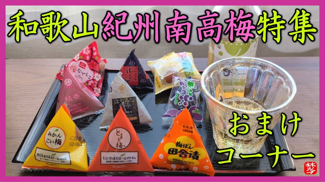 和歌山の梅サイダーと紀州南高梅特集｜ご当地南高紀州梅の個包装を食べ比べ
