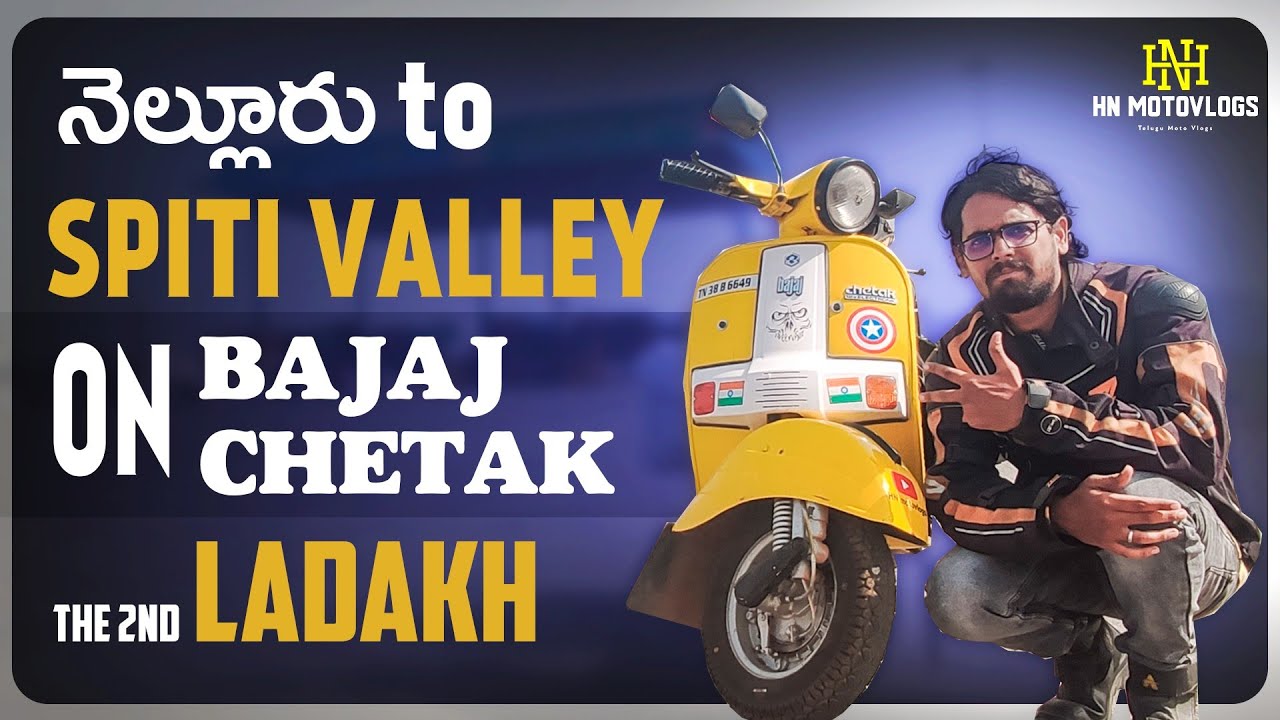 Nellore To Spiti Valley On Bajaj CHETAK (1996) Model | Vintage Bike | Day-1 | Nellore To Hyderabad