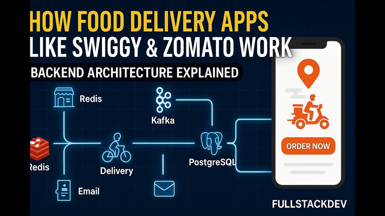 How Food Delivery Apps Like Swiggy & Zomato Work &ndash; Full Backend Architecture Explained