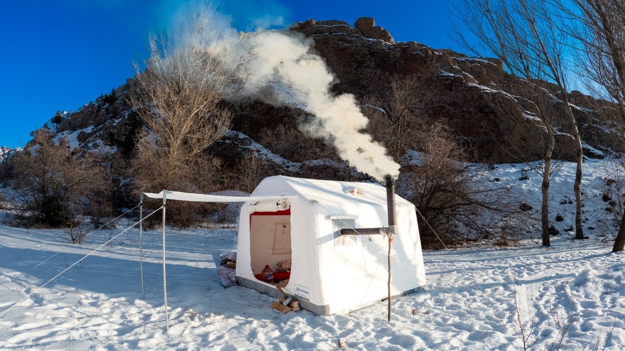 Karda Sıcak Çadır Kampı  7°C