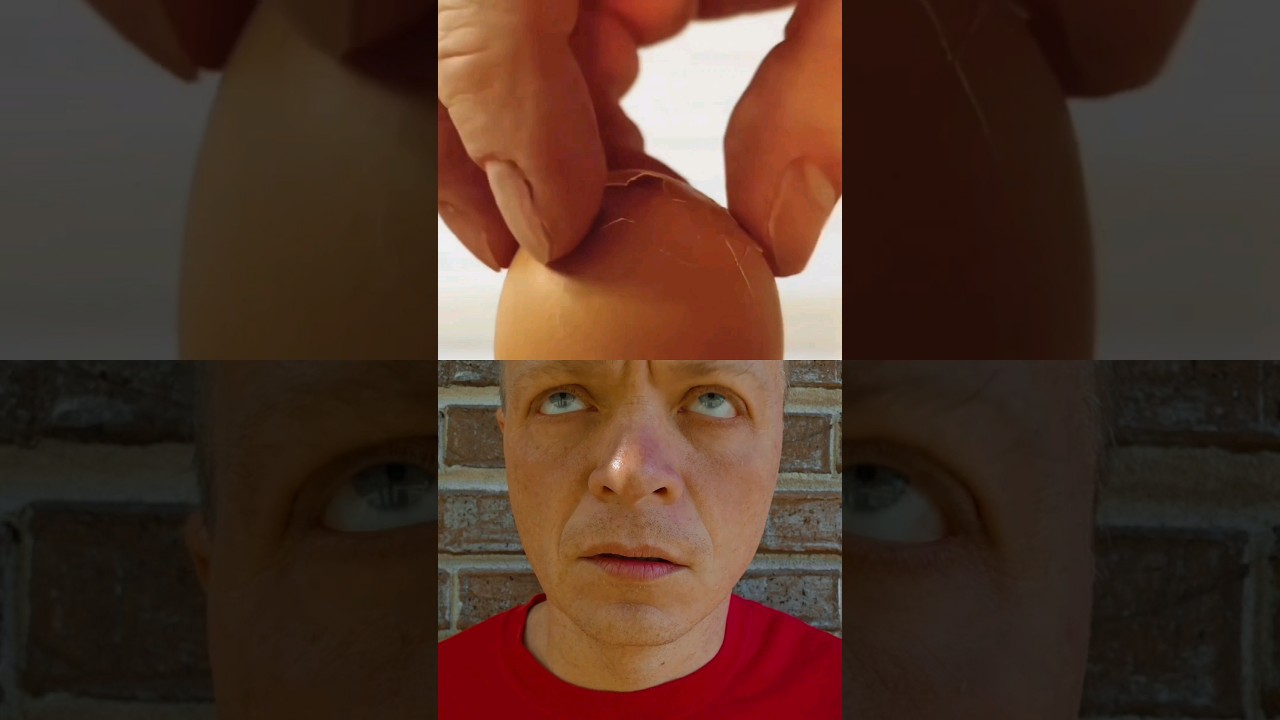 Is this why they used to call me egghead? #eggman #breakup #crackup