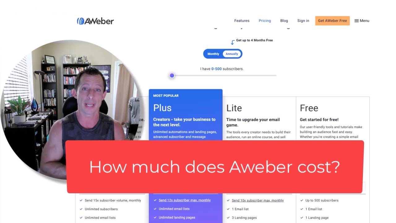 How much does Aweber cost?