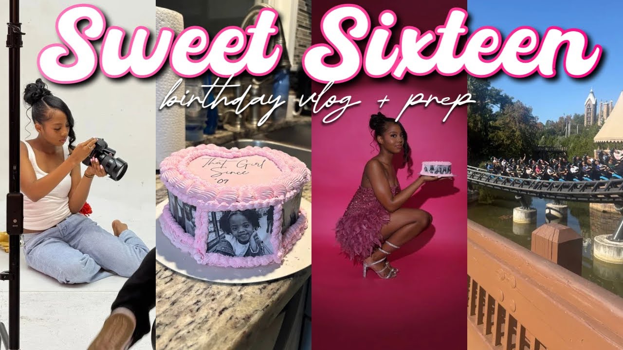 ВИДЕОБЛОГ О ДНЕ РОЖДЕНИЯ SWEET SIXTEEN + ПОДГОТОВКА | фотосессия, обслуживание, отпуск, упаковка ...
